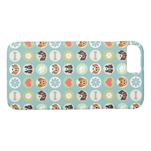 hondenliefhebber Patroon Case-Mate iPhone Case (Achterkant (Horizontaal))