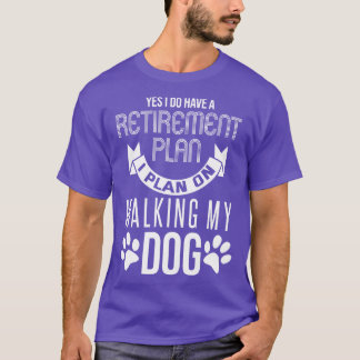 Hondenliefhebber pensioenregeling t-shirt