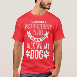 Hondenliefhebber pensioenregeling t-shirt