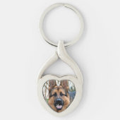 Hondenliefhebber persoonlijke foto sleutelhanger (Voorkant)