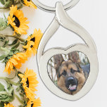 Hondenliefhebber persoonlijke foto sleutelhanger<br><div class="desc">Draag je huisdier overal mee naar toe met deze custom pet foto sleutelhanger! Een must have voor elke hond moeder en hond vader! Hondenliefhebber Gepersonaliseerde Pet Photo sleutelhanger</div>