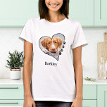 Hondenliefhebber - Persoonlijke pagina Afdrukhartf T-shirt<br><div class="desc">Zeg dat je van je hond houdt, zonder gezegde dat je van je hond houdt! Draag je beste vriend met je overal waar je met dit shirt van de hondenliefhebber van een aangepast huisdier gaat! Een moet hebben voor elk hondenliefhebber, hondenmam en hondenvader. Ik hou van mijn hond en personaliseer...</div>