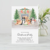 Hondenliefhebber Pet Dogs - Uitnodiging voor kerst (Staand voorkant)