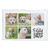 Hondenliefhebber Pet Modern Aangepast 5 Foto colla Kussensloop (Achterkant)