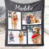 Hondenliefhebber Pet Photo Collage Fleece Deken