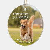 Hondenliefhebber Photo Pet Memory Ornament (Links)