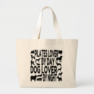 Hondenliefhebber Pilates Lover Grote Tote Bag
