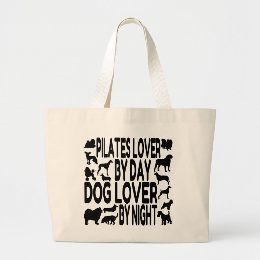 Hondenliefhebber Pilates Lover Grote Tote Bag (Voorkant)