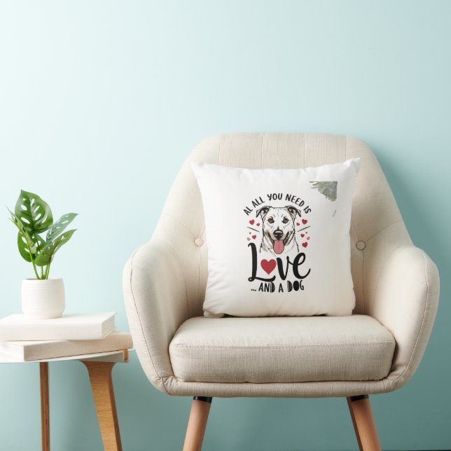 Hondenliefhebber Pillow Kussen (Stoel)