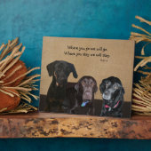 Hondenliefhebber Plaque Fotoplaat (Zijkant)