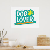 Hondenliefhebber Poster (Keuken)