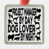 Hondenliefhebber projectmanager metalen ornament (Voorkant)