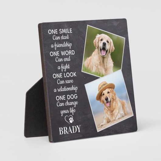 Hondenliefhebber Quote Keepomwille Personalized Pe Fotoplaat (Voorkant)