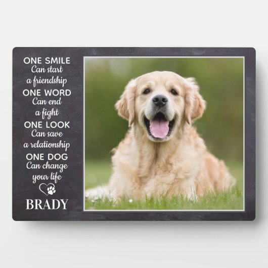 Hondenliefhebber Quote Keepomwille Personalized Pe Fotoplaat (voorkant)