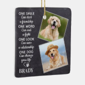 Hondenliefhebber Quote Keepomwille Personalized Pe Keramisch Ornament (Rechts)