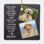 Hondenliefhebber Quote Keepomwille Personalized Pe Keramisch Ornament (Achterkant)