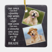 Hondenliefhebber Quote Keepomwille Personalized Pe Keramisch Ornament (Voorkant)