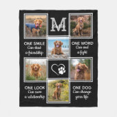 Hondenliefhebber Quote Keepomwille Unieke Pet Phot Fleece Deken (Voorkant)