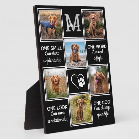 Hondenliefhebber Quote Keepomwille Unieke Pet Phot Fotoplaat (Zijkant)