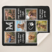 Hondenliefhebber Quote Keepomwille Unieke Pet Phot Sherpa Deken (Voorkant (horizontaal))