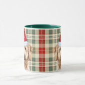 Hondenliefhebber Red Green Plaid Goldendoodle Vaka Mok (Midden)