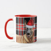 Hondenliefhebber Red Plaid Belgian Malinois Holida Mok (Links)