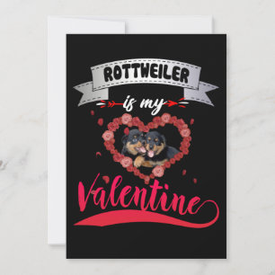 Hondenliefhebber Rottweiler is mijn Valentijn Aankondiging