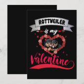 Hondenliefhebber | Rottweiler is mijn Valentijn Aankondiging (Voorkant / Achterkant)