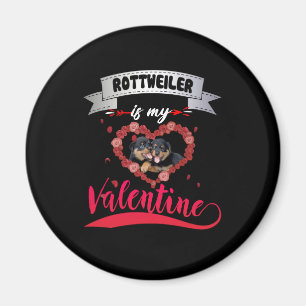 Hondenliefhebber   Rottweiler is mijn Valentijn Magneet