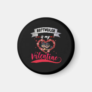 Hondenliefhebber Rottweiler is mijn Valentijn Magneet