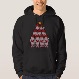 Hondenliefhebber Santa Hat Cadeaus met kerstbomen Hoodie