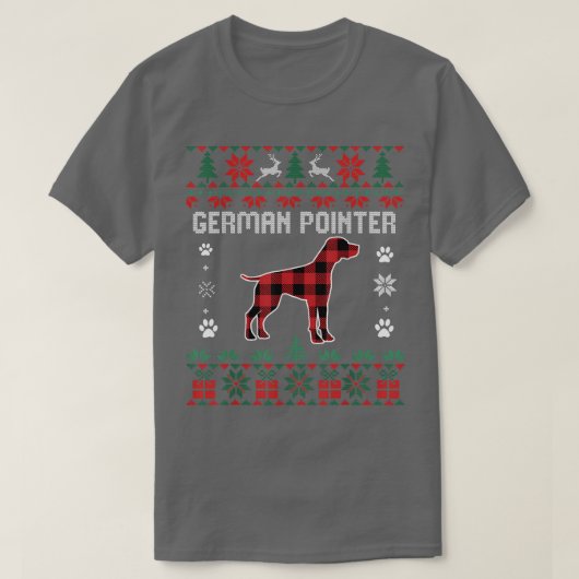 Hondenliefhebber Shorthair Pointer Ugly Kerstmis T-shirt (Design voorkant)