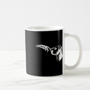Hondenliefhebber Skelet Hand Boop Funny Halloween  Koffiemok