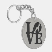 hondenliefhebber Sleutelhanger (Voorkant Links)