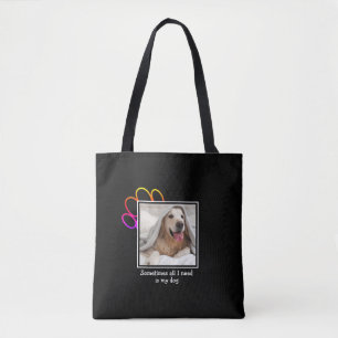 Hondenliefhebber SOMS ALLES WAT IK MOET Pauw Print Tote Bag