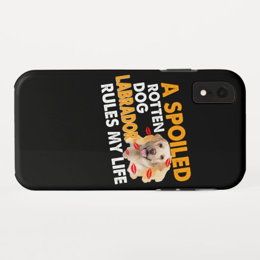 Hondenliefhebber | Spoiled Rotten Labrador regelt  Case-Mate iPhone Case (Achterkant (horizontaal))