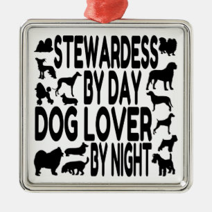 Hondenliefhebber Stewardess Metalen Ornament