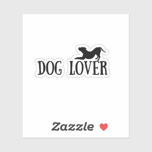Hondenliefhebber Sticker (Vel)