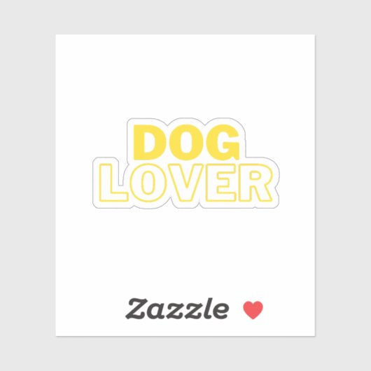 Hondenliefhebber Sticker (Vel)