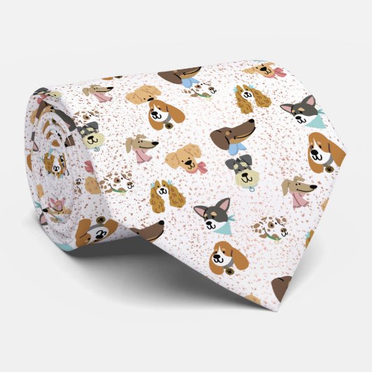 HONDENLIEFHEBBER STROPDAS (Opgerold)