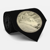 hondenliefhebber Stropdas Shiba Inu Dog Neckties  (Opgerold)