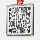Hondenliefhebber Student Nurse Metalen Ornament (Links)
