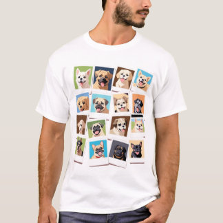 Hondenliefhebber T-Shirt – Schattigee Polaroid-Sty