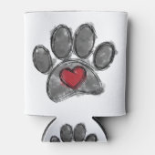 Hondenliefhebber Tekening Waterverf Blikjeskoeler (Voorkant)