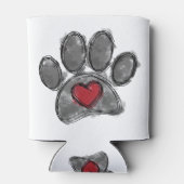 Hondenliefhebber Tekening Waterverf Blikjeskoeler (Achterkant)