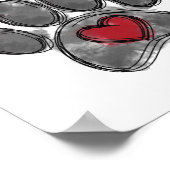 Hondenliefhebber Tekening Waterverf Poster (Hoek)