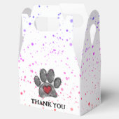 Hondenliefhebber Tekening Waterverf Verf Splatter Bedankdoosjes (Geopend)