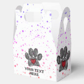 Hondenliefhebber Tekening Waterverf Verf Splatter Bedankdoosjes (Geopend)