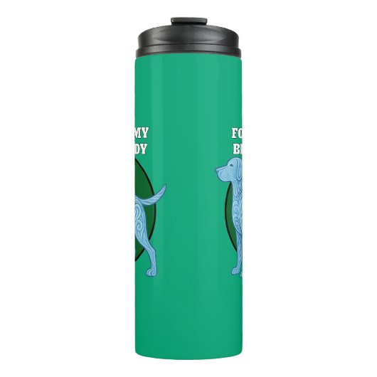 hondenliefhebber thermosbeker (Voorkant)