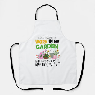 Hondenliefhebber Tuinman Tuin Huisdier Planten Tui Schort